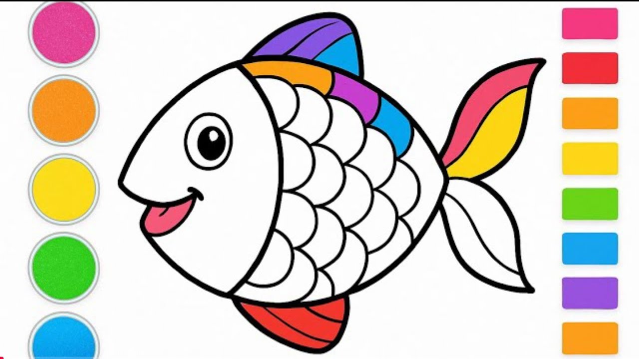 Cute Fish 🐟 Drawing Tutorial | Easy Step-by-Step