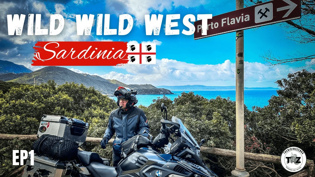 First impressions of Sardinia. Ferry from Sicily to Sardinia on BMW GS R1250.