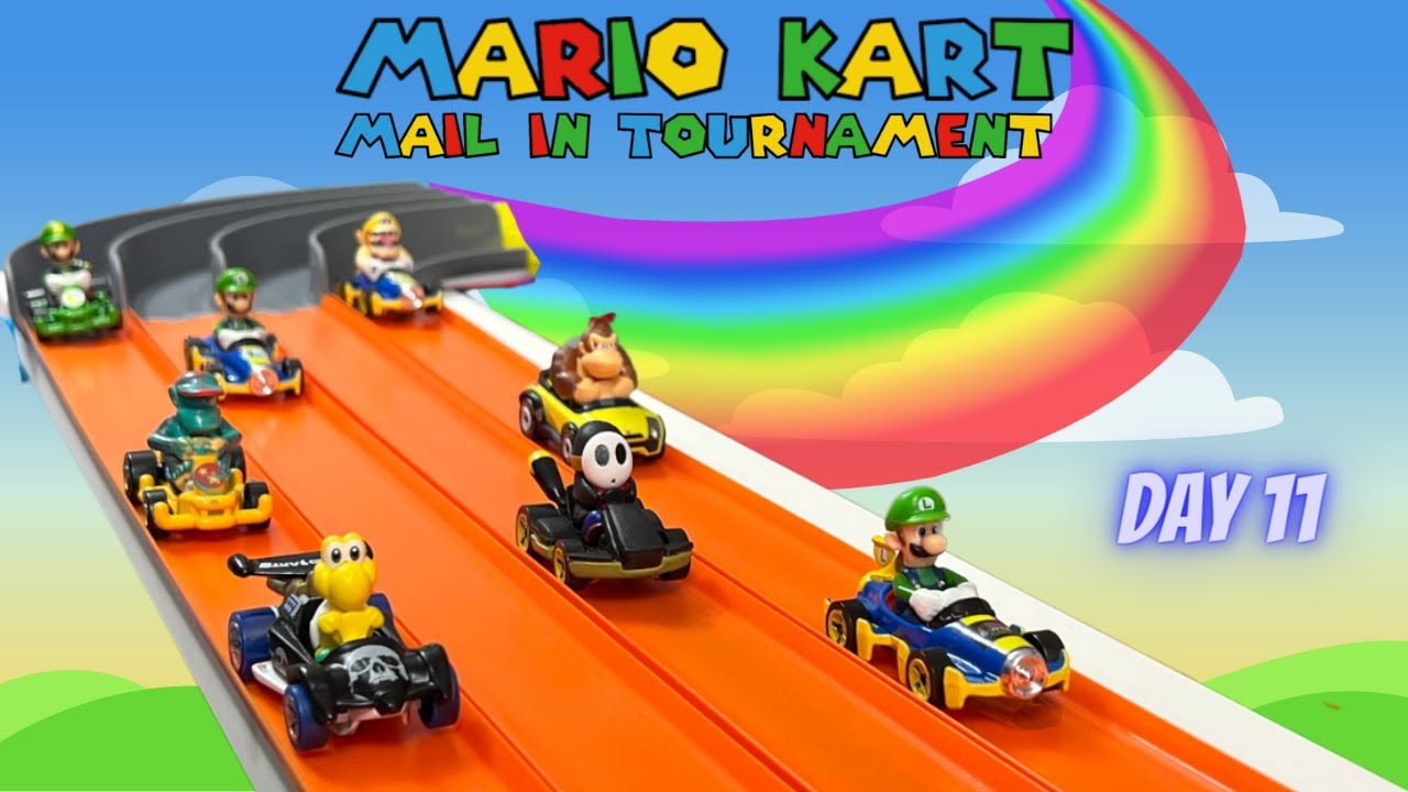 MARIO KARTS MAIL IN TOURNAMENT | DIECAST CARS RACING 11