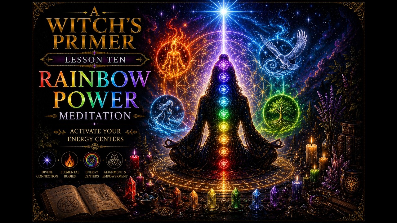 Lesson 10 Meditation- Rainbow Power Meditation-A Witch’s Primer