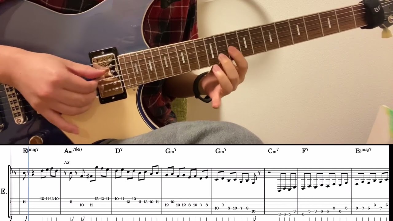 【TAB】Autumn Leaves（枯葉）  アドリブ|  Yamaha Guitar Jazz Tone