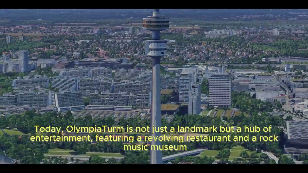 Fly Over Munich: Epic 3D Views of Olympiapark & OlympiaTurm!