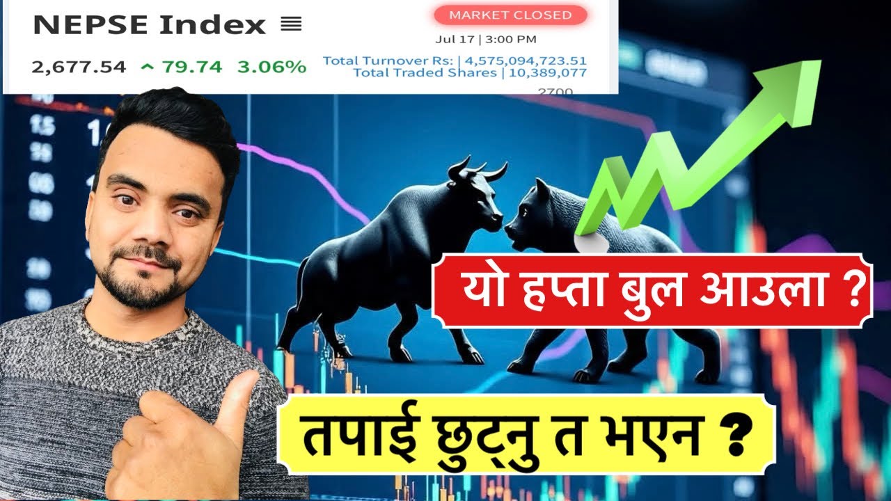 साउन लागे सगै मार्केट बुलिस लयमा अबको यात्रा कति होला ? NEPSE Technical Analysis by Shankalpa Dhakal