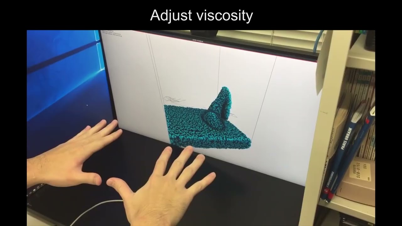 3D Fluid Shape Control by Direct Manipulation (ISVC2024)