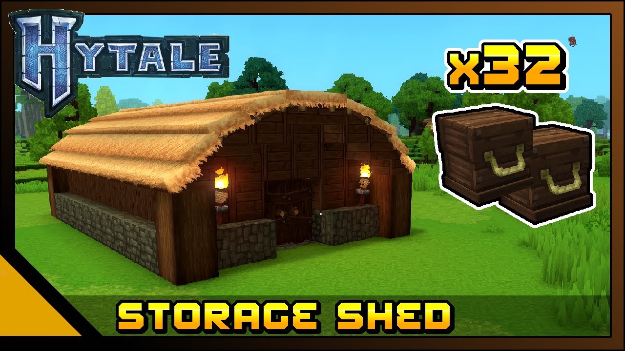 Hytale: Storage Shed - Early Game - (Build Guide)