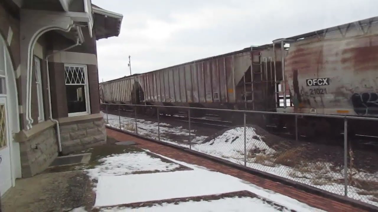 (2-11-2026) CSX northbound grain train in Marion Ohio.