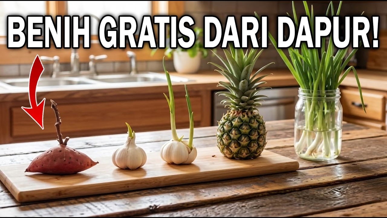 10 Tanaman Paling Mudah yang Bisa Ditanam Gratis dari Sisa Dapur!