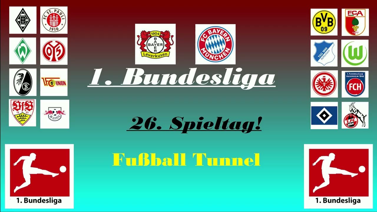 1. Bundesliga 26. Spieltag  alle Tipps 25/26 Prognosen alle Spiele