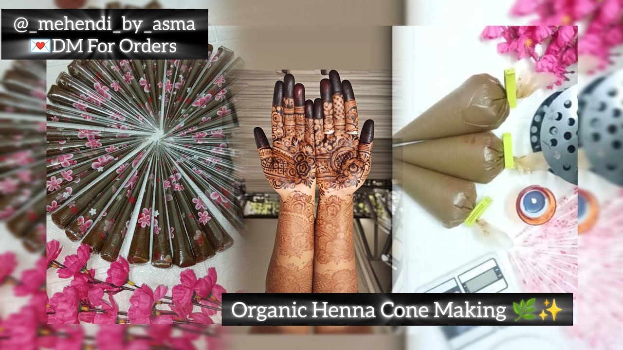 Organic Henna Cone Making||Henna Cones||Mehendi by Asma||#viral#trending#ytviral#henna#mehndi#cones 