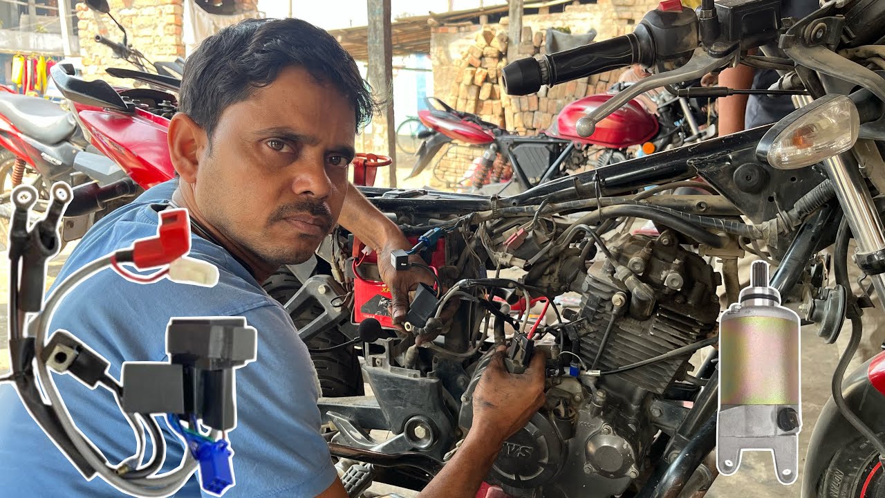 Apache RTR bike gear per self nahi horahe गियर पर क्लच दबा नेसे सेल्फ स्टार्ट नही लेरहा ही के करे