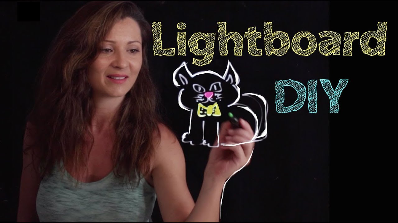 How to Build your Own LIGHTBOARD / Light board DIY Fast and Easy | Elisa Valkyria