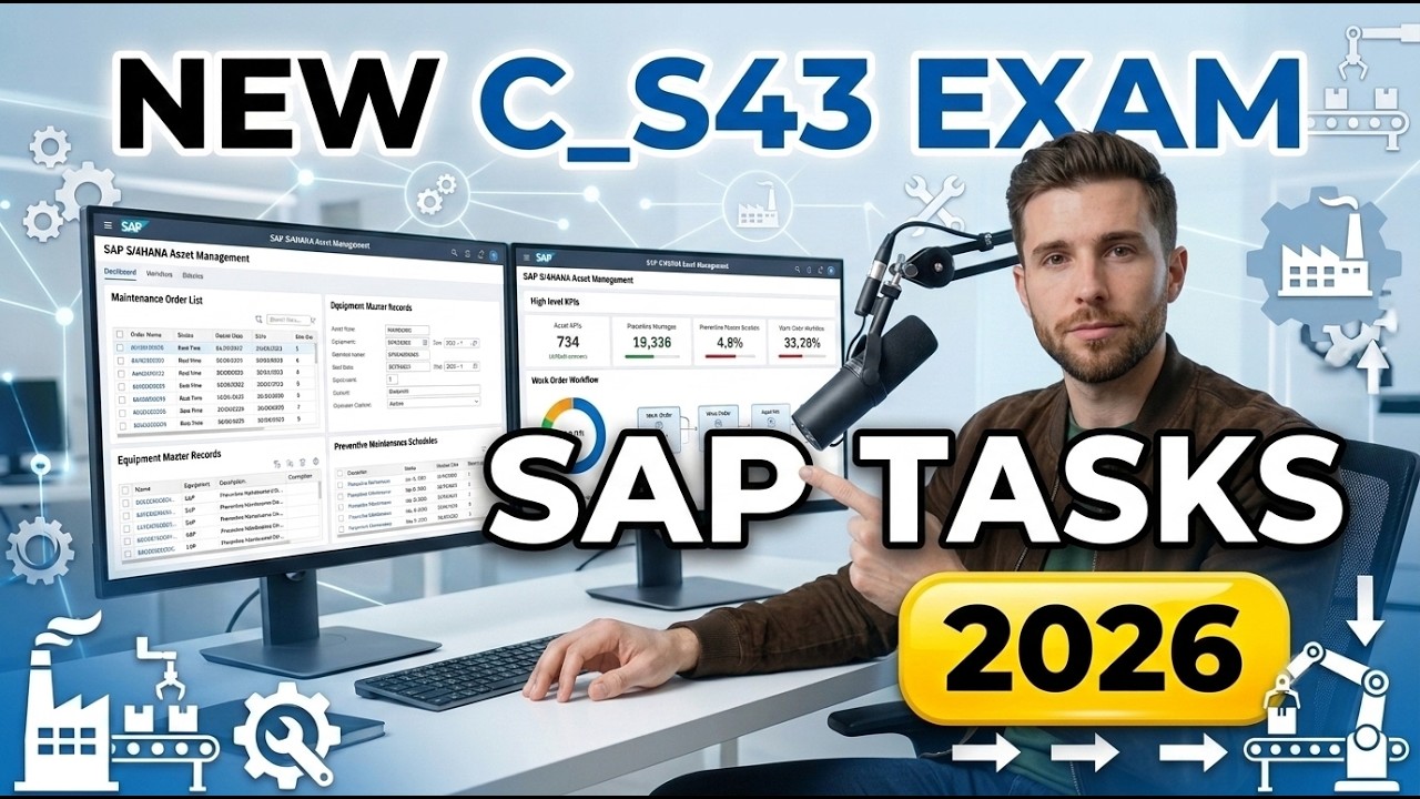 Вопросы экзамена SAP C_S43 2026 | Сертификация SAP по управлению активами | Практическое тестиров...