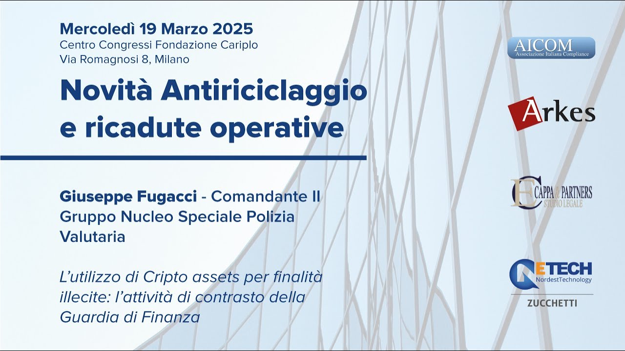 Giuseppe Fugacci (Guardia di Finanza) - Convegno Antiriciclaggio, Milano, 19/03/25