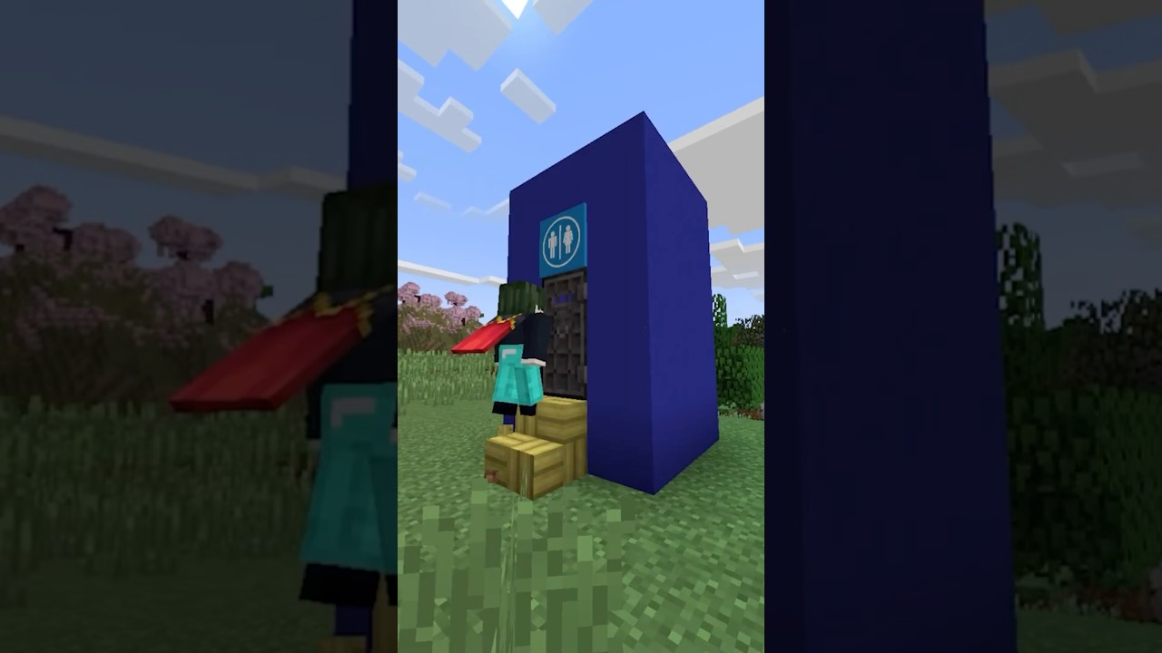 He had to go #minecraftmods #funny #gaming #minecraft #bathroom #poop #minecraftrealistic