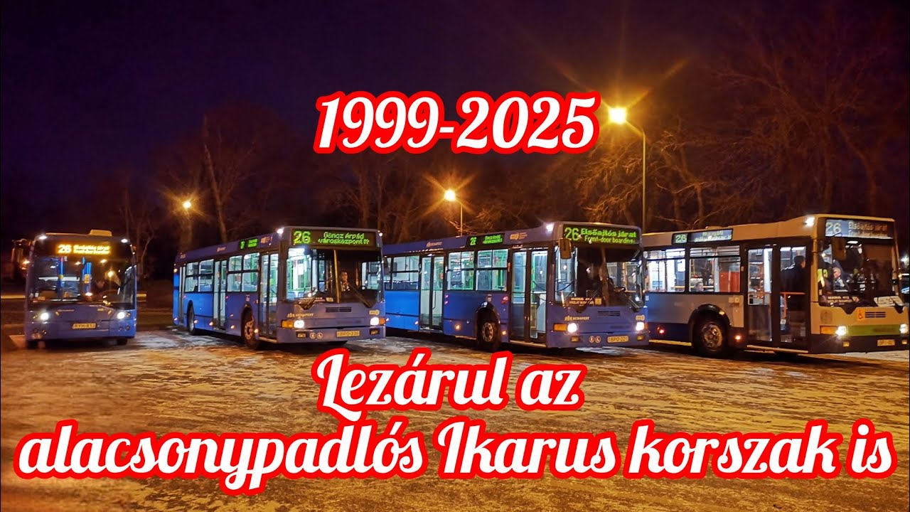 Végleg búcsúztak Budapestről az utolsó alacsonypadlós Ikarus buszok is