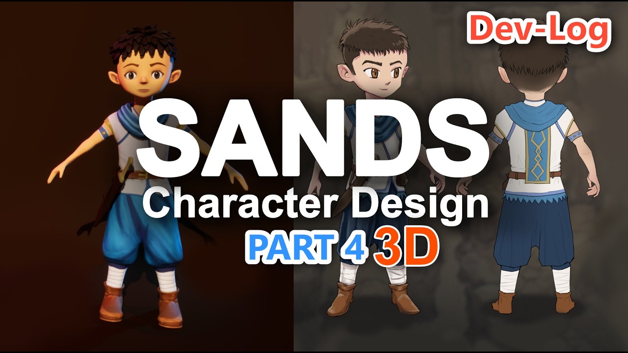 Sands: Dev-Log Character modeling end of part 1