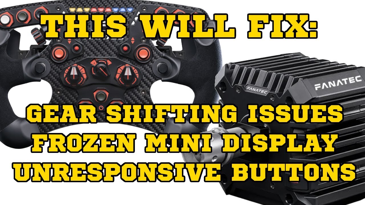 My fix for wheel disconnect, gear shifting, button & display freeze issue #fanatec #qr1 #qr2 #csldd