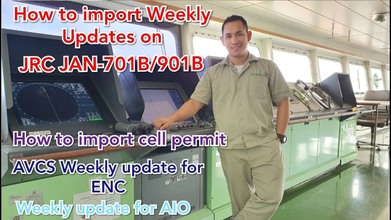 How to Import Weekly Updates on JRC ECDIS JAN-701B/901B / Seamans vlog