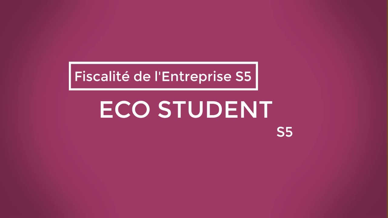 #video 2 Fiscalité de l'entreprise : passage du résultat comptable au résultat fiscal (calcul IS)