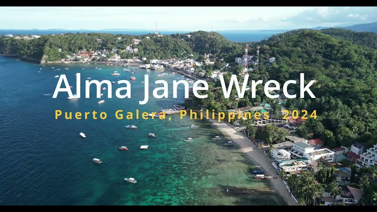 Travel Philippines - Diving Puerto Galera 2024  - Alma Jane Wreck in 4K