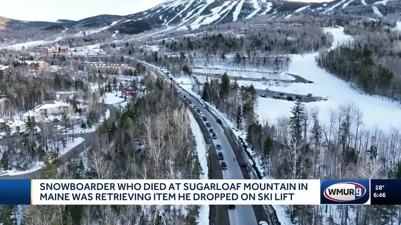 Snowboarder who died at Sugarloaf Mountain in Maine was retrieving item he dropped on ski lift, o...
