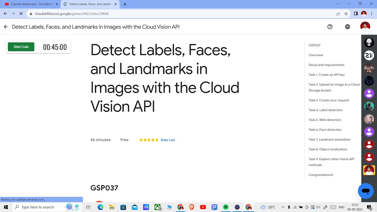 Detect Labels, Faces, and Landmarks in Images with the Cloud Vision API || Lab Solution