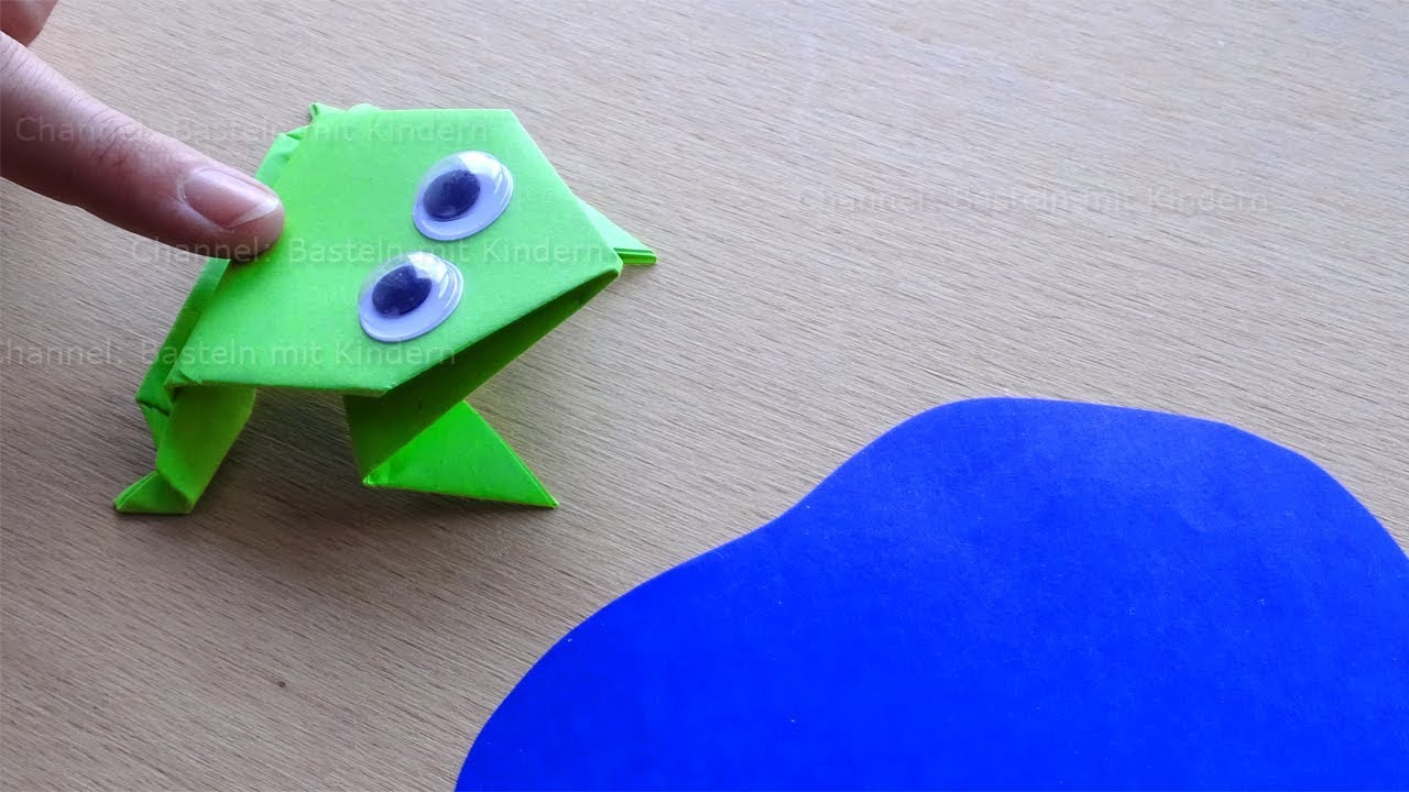 Прыгающая лягушка оригами 🐸