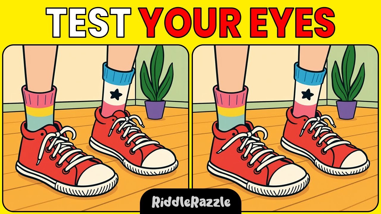 Spot 3 Differences! Fun Brain Game.
