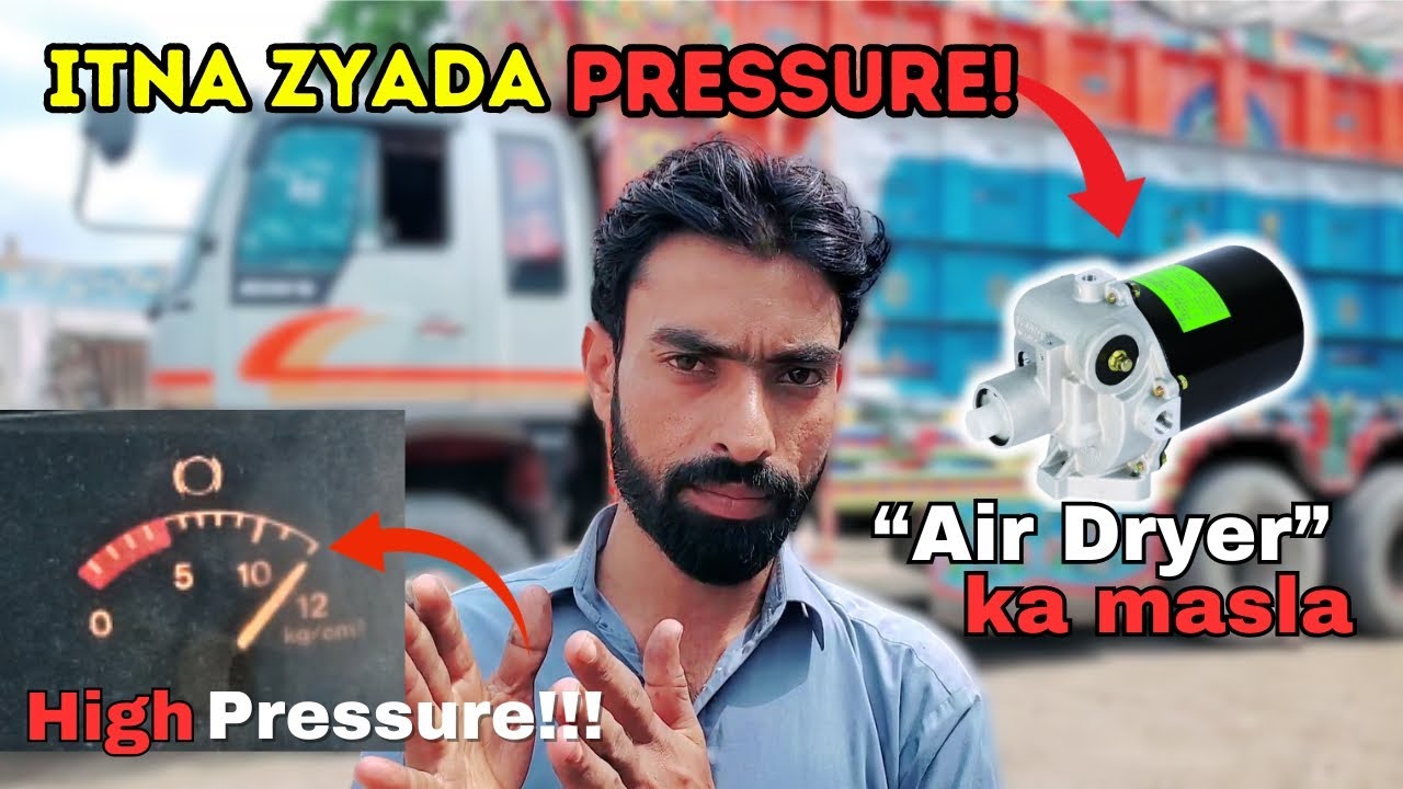 Hino ho7d truck builds up extra air, preventing air pressure in Air Dryer to release