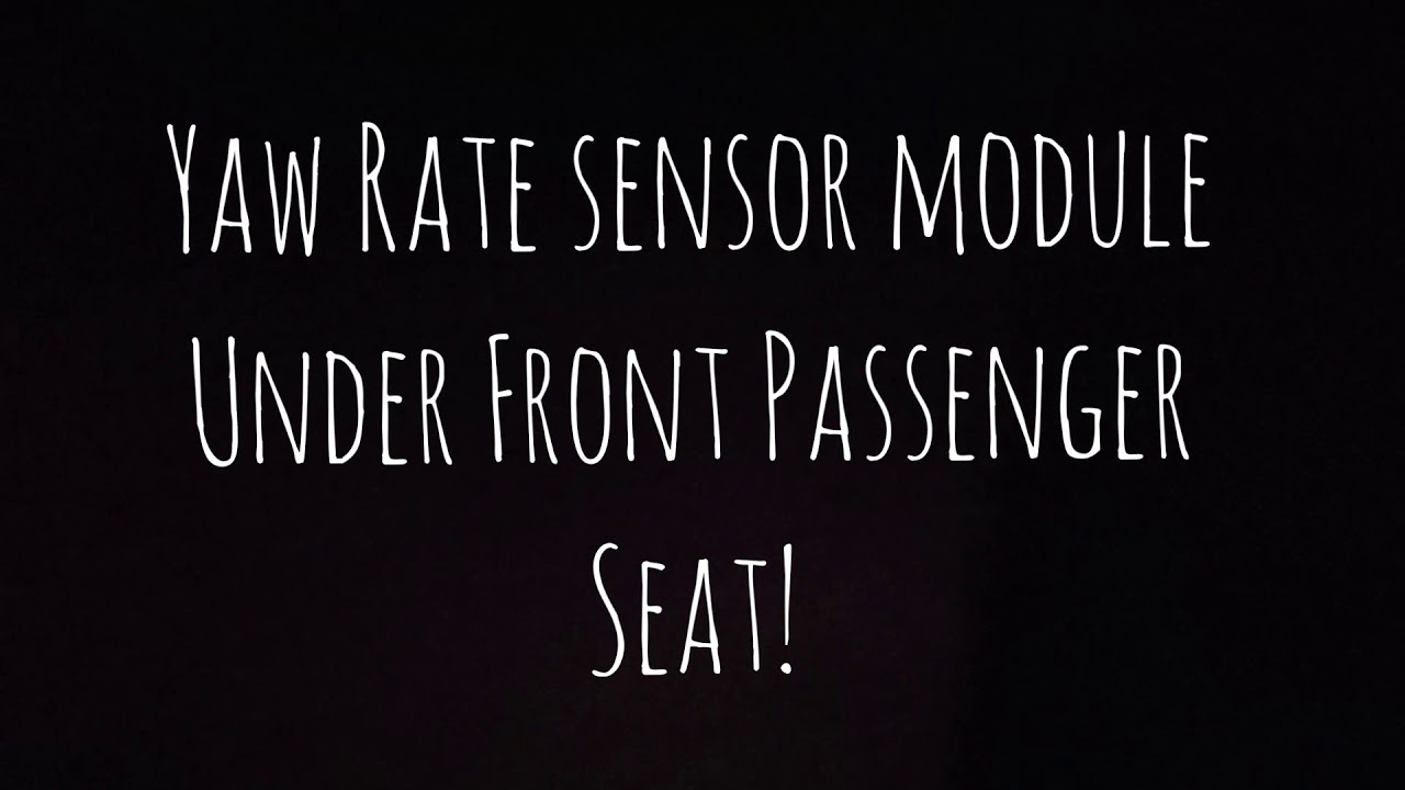 YAW Rate Sensor Module. U0123. Toyota Verso 2012