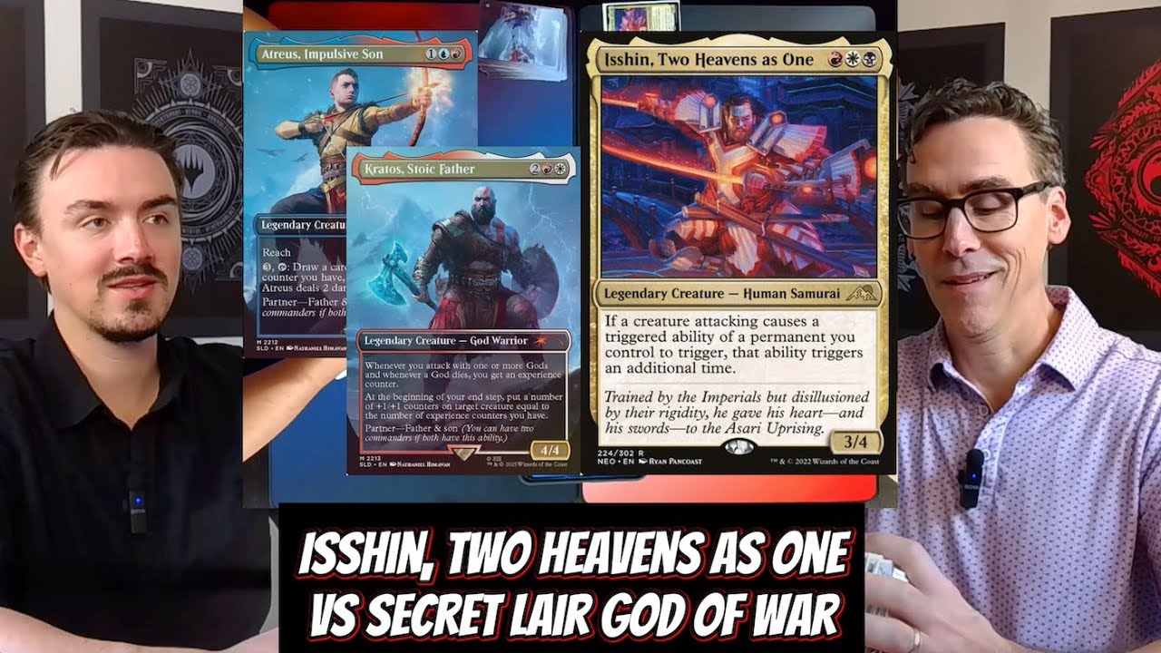 Kitchen Table MTG Commander - Isshin Rematch vs God of War Secret Lair