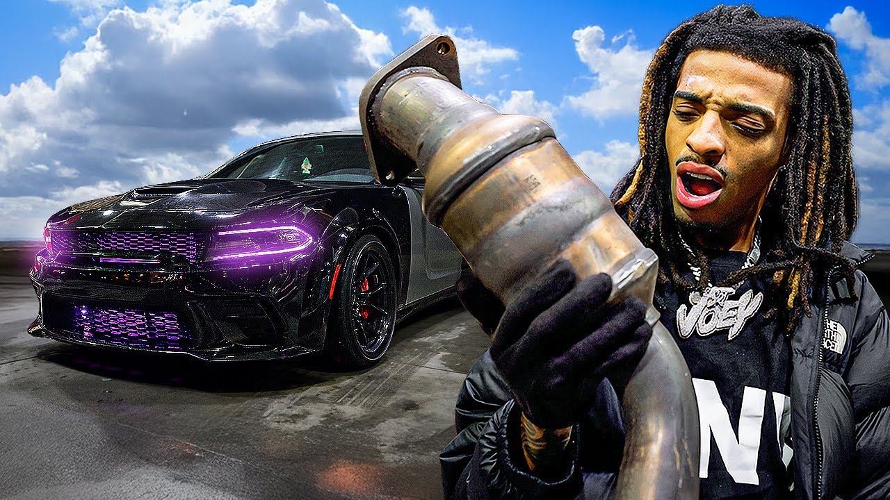 I INSTALLED THE MOST ILLEGAL MID PIPES ON MY HELLCAT RED EYE…