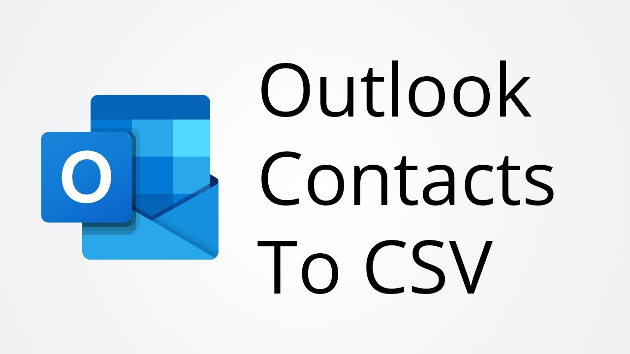 Экспорт контактов Outlook в Excel CSV