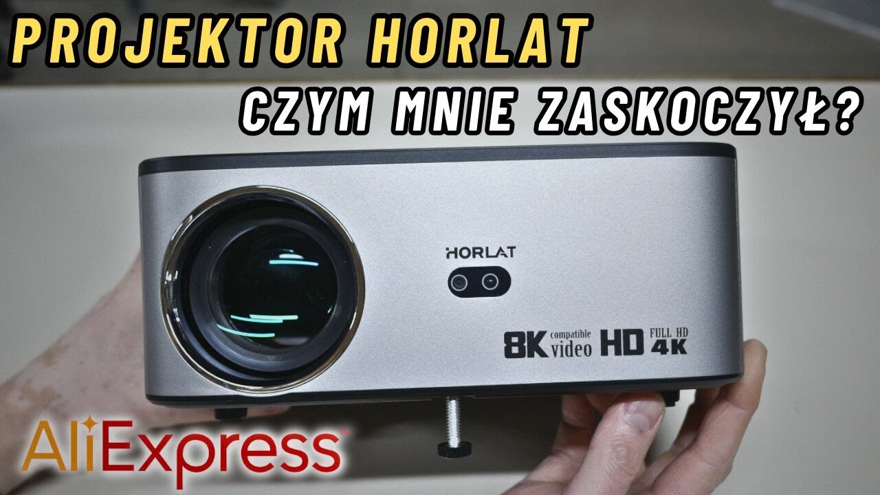 TEST - nie NAJTAŃSZY PROJEKTOR HORLAT T09 - JASNY, OSTRY, Z AUTOKALIBRACJĄ, DOBRY DŹWIĘK, ANDROID