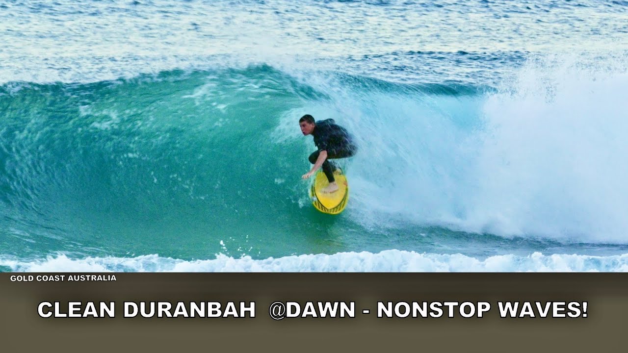 TODAY! Surfing Nice Clean Winter Dawn Session! Nonstop Waves! Duranbah Wednesday 24th June