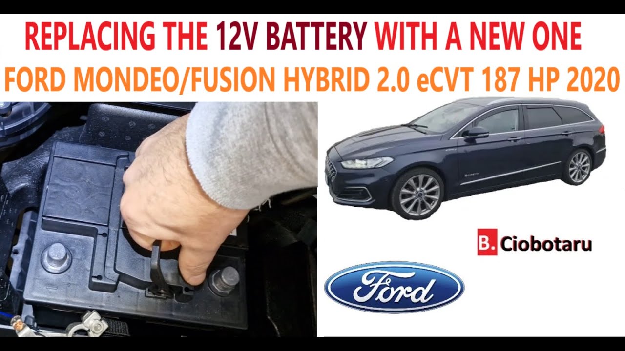 Replacing the 12V BATTERY with a new one and keeping the COMPUTER MEMORY - FORD MONDEO/FUSION HYBRID