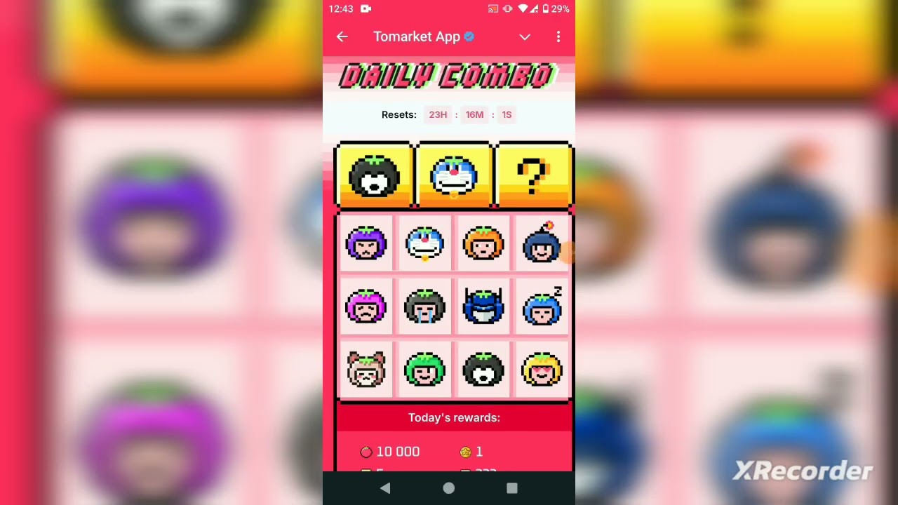 Tomarket app / Tomarket Combo 17 October 2024 (17.10.2024)