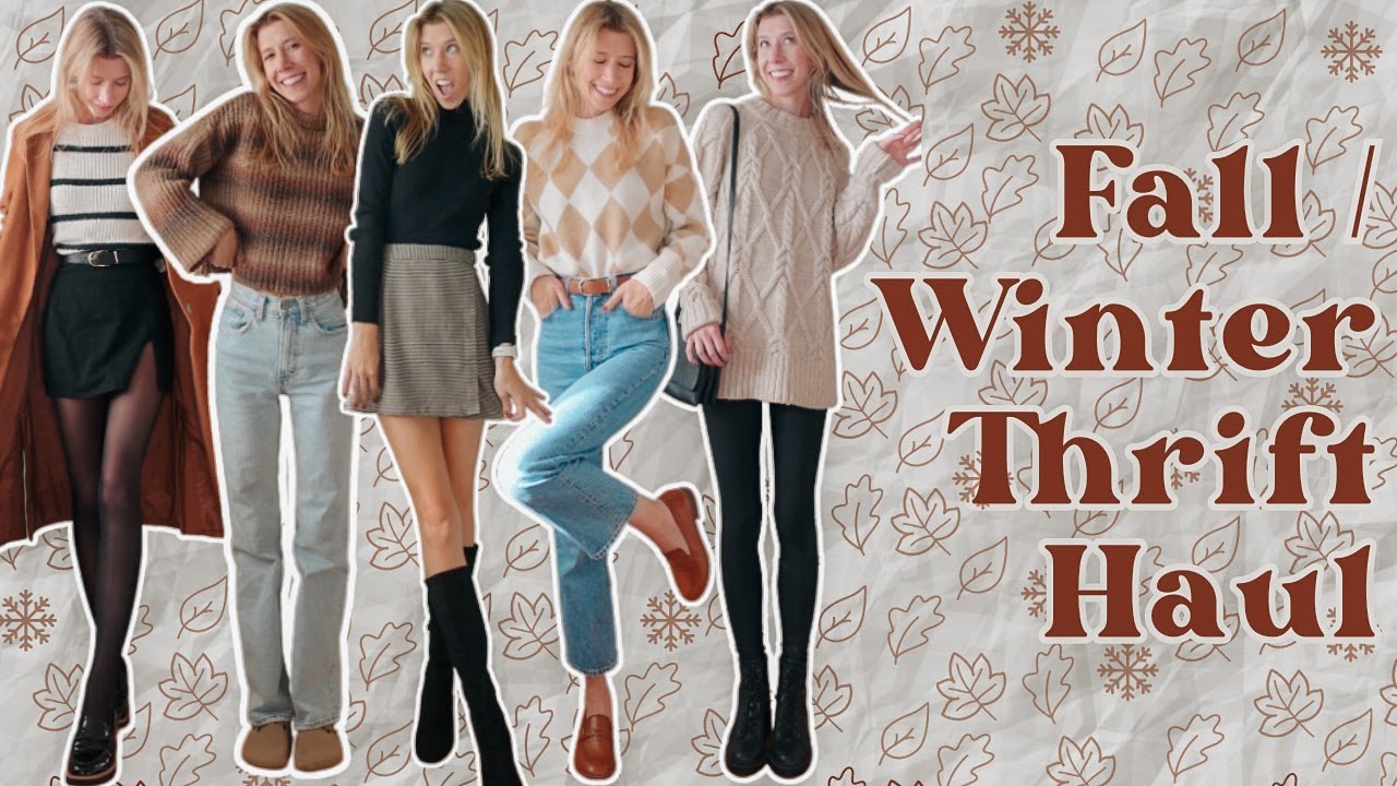 FALL / WINTER 2023 THRIFT HAUL ✧ Making Cozy, Cute Outfits from my Depop Finds