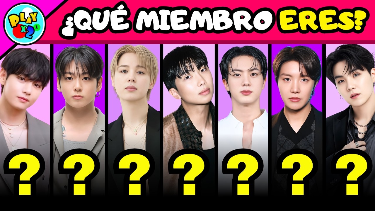 ¿Qué miembro de BTS eres según tu SUERTE? 😉​💜​| KPOP QUIZ GAME