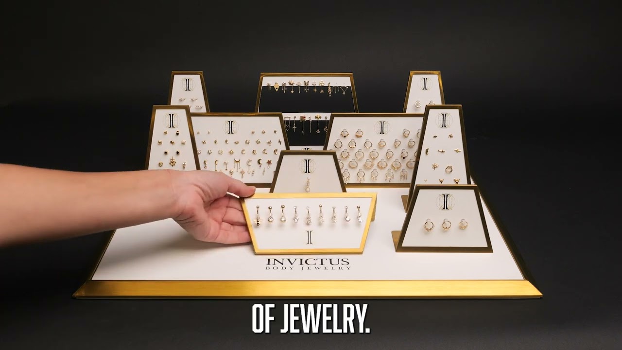 Up-Close Elegance: Invictus Luxe Displays for 14Kt Gold Jewelry