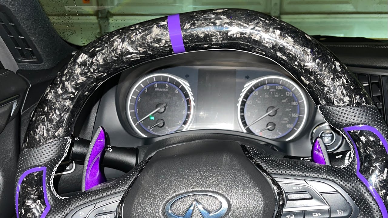 Q60/Q50 PADDLE SHIFTER AND CUSTOM STEERING WHEEL INSTALL!!!!!