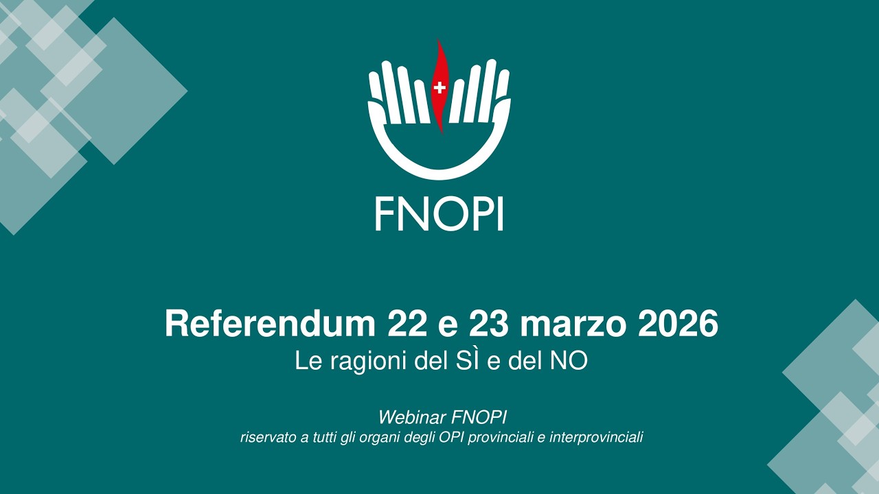 Webinar  FNOPI su Referendum 22-23 marzo 2026