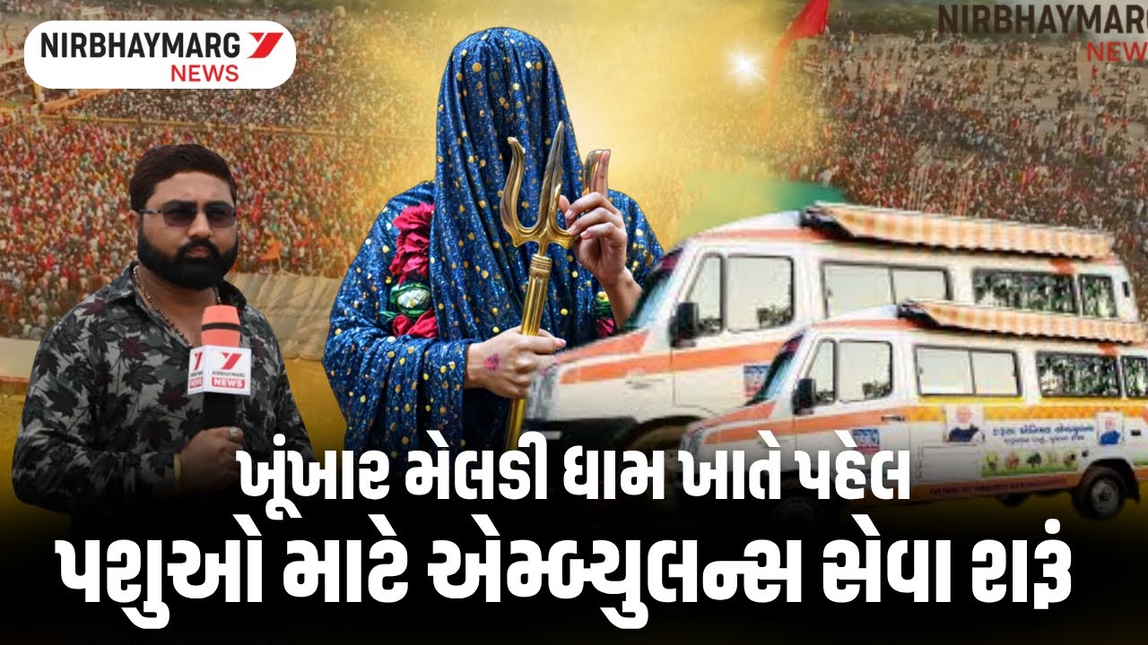 ખૂંખાર મેલડી ધામની અનોખી સેવા 🚩 || BAREJA DHAM || ANIMAL 🚑 || 05-10-2025  #bareja #meldi