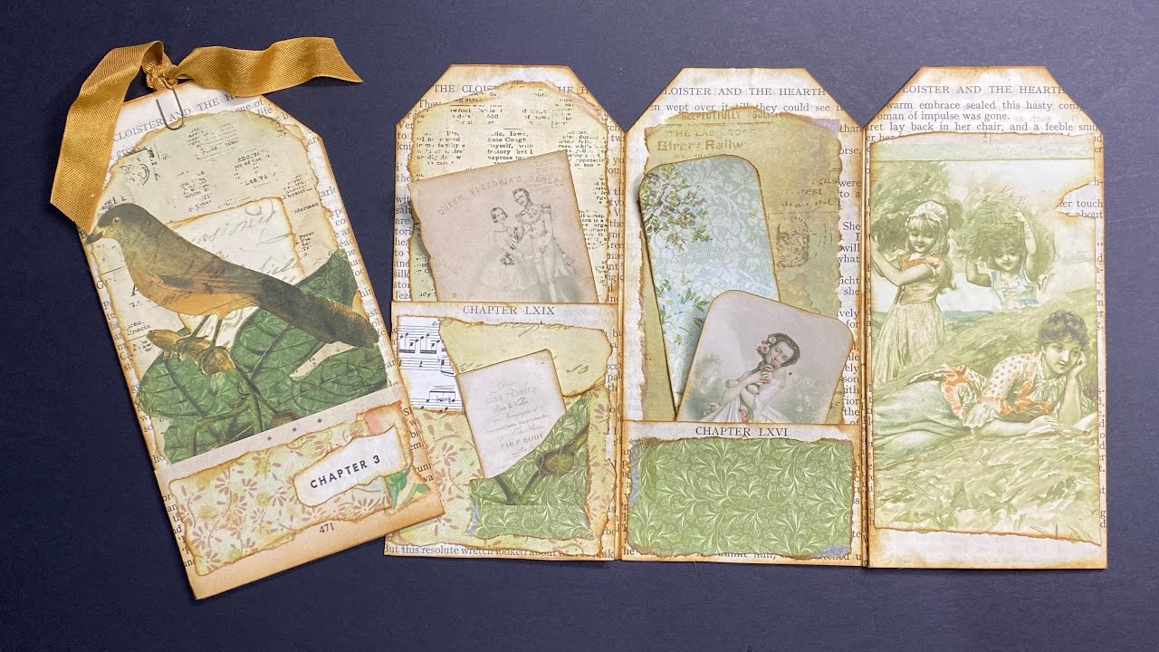 Using up book pages and scraps.        #tags #journal