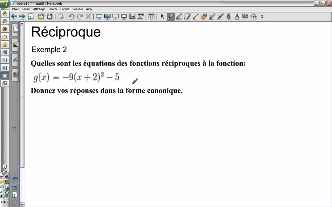 Les restrictions et la réciproque de la fonction racine carrée