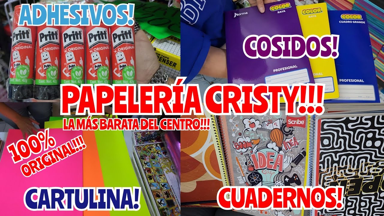 LA PAPELERÍA ORIGINAL Y KAWAII MÁS BARATA DE MÉXICO CUADERNOS CARTULINA PLUMAS Y MÁS DESDE CENTAVOS