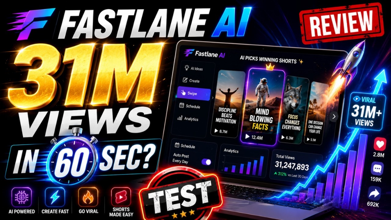 🔥 Fastlane AI Review: 31M Views in 60 Seconds? [Test] | Fastlane AI Review - Best New AI Tools
