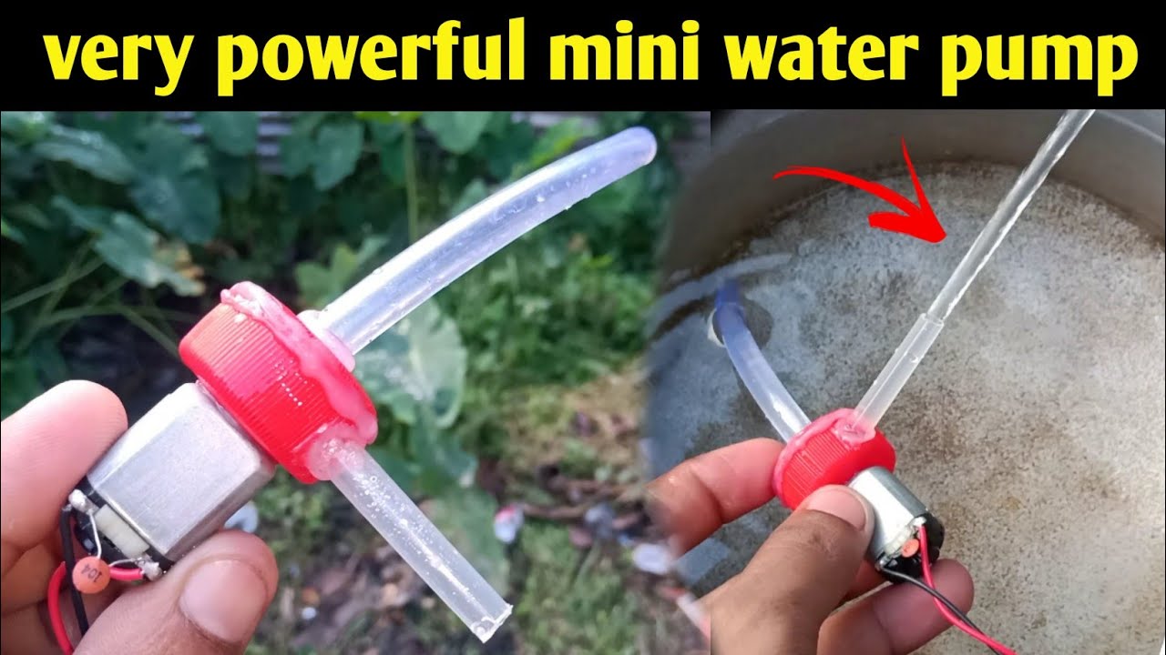 How to make mini water pump at home easy / science project / electric water pump