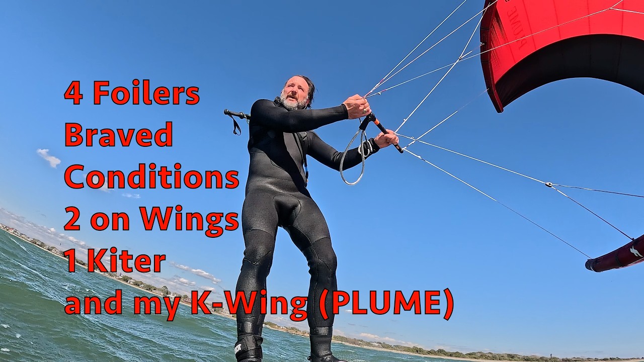 30 Miles per hour K-Wing Foiling Gusts up to 40 Howler video Feburary 22 26 movie Charleston Harbor