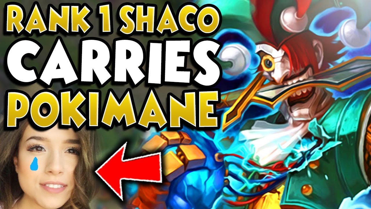 #1 SHACO WORLD 1V9 CARRIES POKIMANE! FT. REVENGE RIVEN, PANUNU GRAGAS - League of Legends